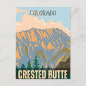 Crested Butte rotsachtige bergen colorado geschenk Briefkaart (Voorkant)