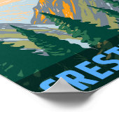 Crested Butte rotsachtige bergen colorado geschenk Poster (Hoek)