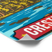 Crested Butte rotsachtige bergen colorado geschenk Poster (Hoek)