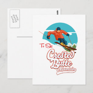 Crested Butte to ski Briefkaart