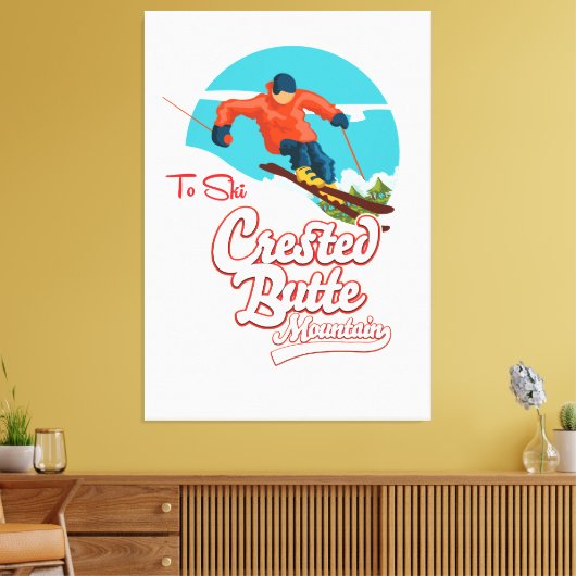 Crested Butte to ski Canvas Afdruk (Insitu (Woonkamer))