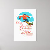 Crested Butte to ski Canvas Afdruk (Voorkant)