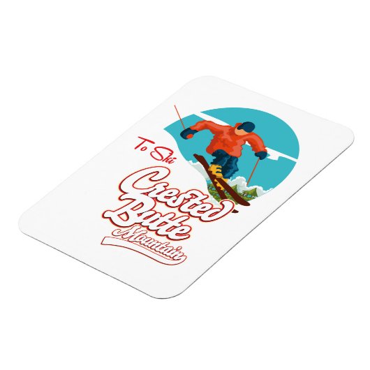 Crested Butte to ski Magneet (Linkerzijde)