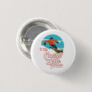 Crested Butte to ski Ronde Button 3,2 Cm