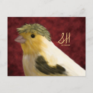 Crested Canary Briefkaart