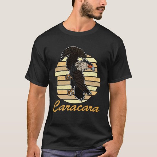 Crested caracara birds biologist ornithologist bir t-shirt (Voorkant)