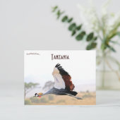 Crested Crane in Tanzania Briefkaart (Staand voorkant)