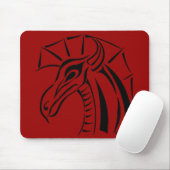 Crested Dragon Mousepad Muismat (Met muis)