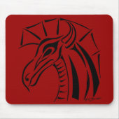 Crested Dragon Mousepad Muismat (Voorkant)