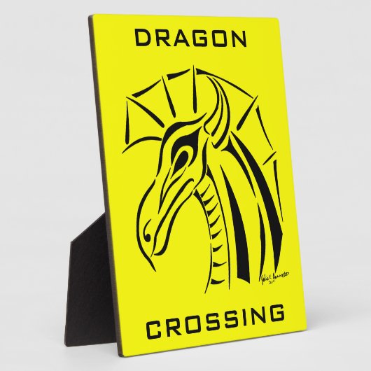 Crested Dragon Plaque Fotoplaat (Zijkant)