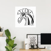 Crested Dragon Print (Thuiskantoor)