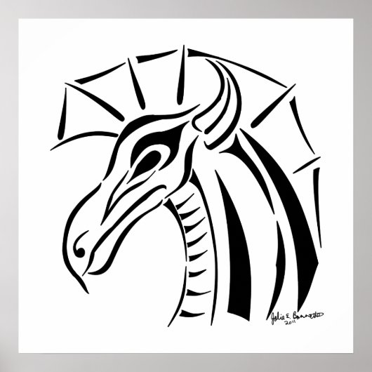 Crested Dragon Print (Voorkant)