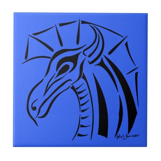 Crested Dragon Tegel Tegeltje (Voorkant)