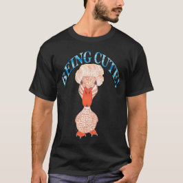 CRESTED DUCK BEING CUTE T-SHIRT