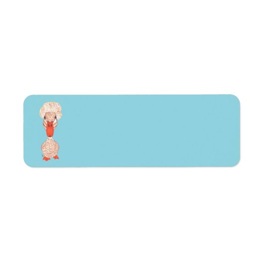CRESTED DUCK ETIKET (Voorkant)