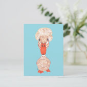 CRESTED DUCK FEESTDAGENKAART (Staand voorkant)