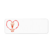 CRESTED DUCK HEART ETIKET (Voorkant)