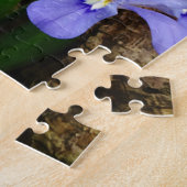 Crested Dwarf Iris blue paarse witte bloem Legpuzzel (Zijkant)