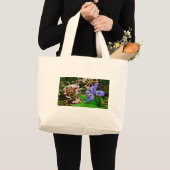 Crested Dwarf Iris Grote Tote Bag (Voorkant (product))