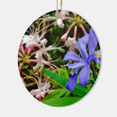 Crested Dwarf Iris Keramisch Ornament (Links)