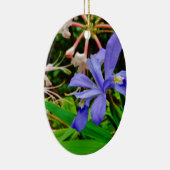 Crested Dwarf Iris Keramisch Ornament (Rechts)