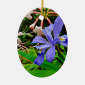 Crested Dwarf Iris Keramisch Ornament (Voorkant)