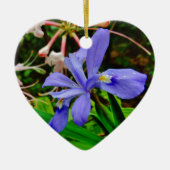 Crested Dwarf Iris Keramisch Ornament (Voorkant)