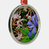 Crested Dwarf Iris Metalen Ornament (Rechts)
