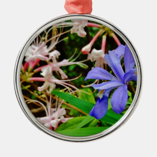 Crested Dwarf Iris Metalen Ornament (Voorkant)