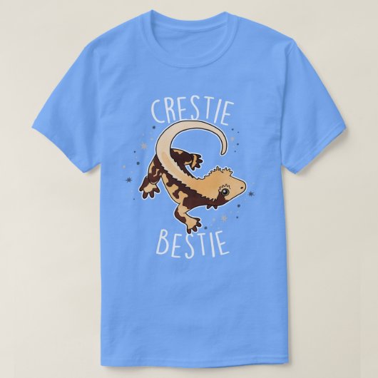 Crested Gecko Lizard Reptiel Crestie Bestie T-shirt (Design voorkant)