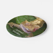 Crested Gecko Papieren Bordje (Gekanteld)