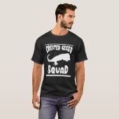 Crested Gecko Squad Saying Reptiles Lizard T-shirt (Voorkant volledig)