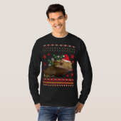 Crested Gecko Ugly KerstSweater T-shirt (Voorkant volledig)