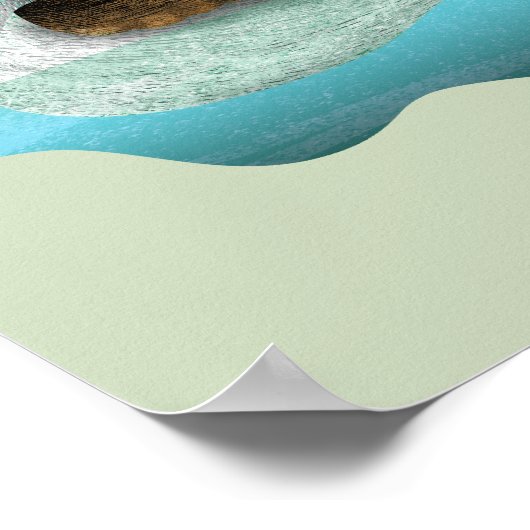 Crested Grebe Poster (Hoek)