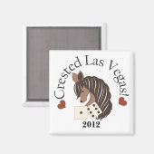 Crested Las Vegas Magnet - Exclusief design (Voorkant / Achterkant)