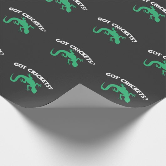 Crested Leopard Gecko Terrarium heeft crickets Cadeaupapier (Hoek)