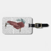 Crested Marsala Bird Bagagelabel (Voorkant horizontaal)