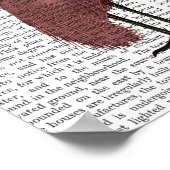 Crested Marsala Bird Poster (Hoek)