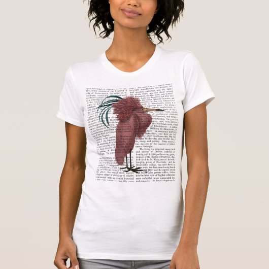 Crested Marsala Bird T-shirt (Voorkant)