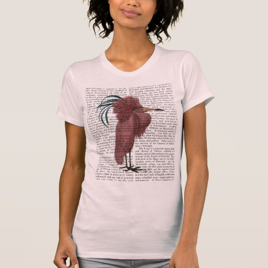 Crested Marsala Bird T-shirt (Voorkant)