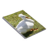Crested Pekin Duck Spiral Photo Notitieboek (Rechterzijde)