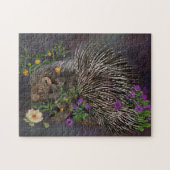 Crested Porcupine Bouquet Art Legpuzzel (Horizontaal)