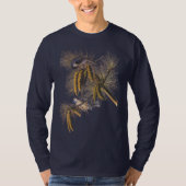 Crested Titmouse Audubon Bird T-shirt (Voorkant)