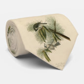 Crested (Tufted) Titmouse Audubon Birds of America Stropdas (Opgerold)