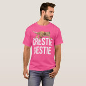 Crestie Bestie Crested Gecko Reptile Lizard Pet Lo T-shirt (Voorkant volledig)