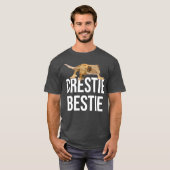 Crestie Bestie Crested Gecko Reptile Lizard Pet T-shirt (Voorkant volledig)