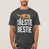 Crestie Bestie Crested Gecko Reptile Lizard Pet T-shirt (Voorkant)