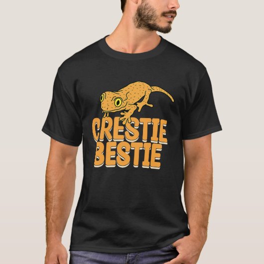 Crestie Bestie Gecko Reptiles  Reptile Owner Graph T-shirt (Voorkant)