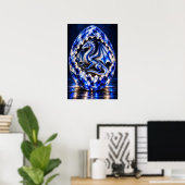 Cresting Wave Draken Ei Poster (Thuiskantoor)