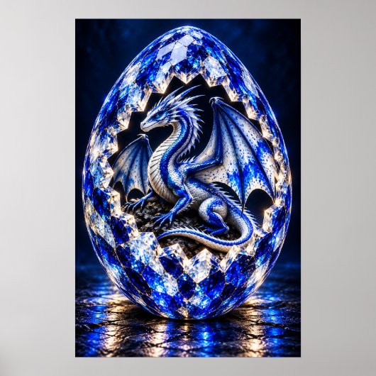 Cresting Wave Draken Ei Poster (Voorkant)